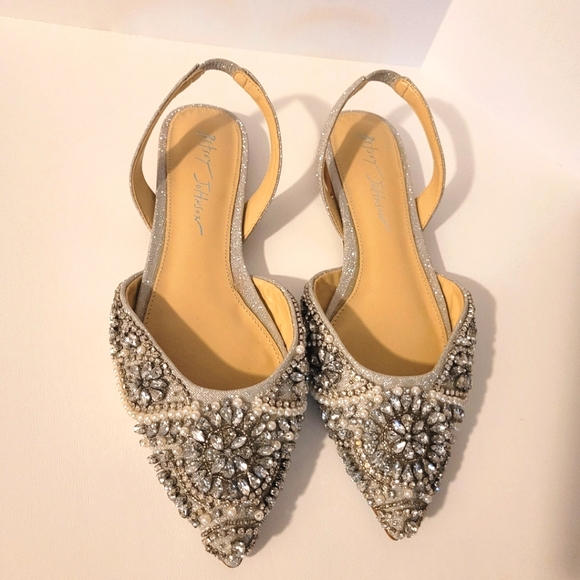 Betsey Johnson Women's Sb-Molly Ballet Flat, silver, size 5.5 - Picture 8 of 16